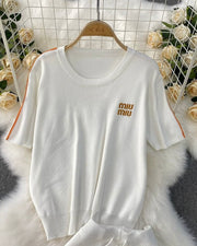 White Knitted Coord set