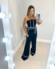 Black tube jumpsuit