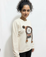 Cream Puppy Hat Sweatshirt