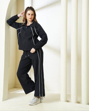 Black Zip-Up Coord Set