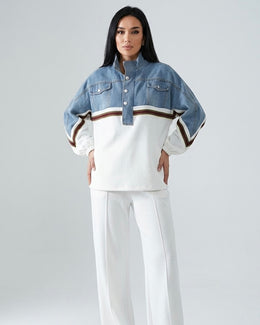 White Denim Coord set