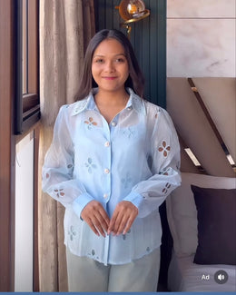 Blue Shirt with inner