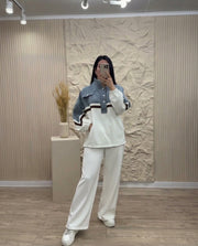 White Denim Coord set