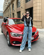 Black Denim coord set