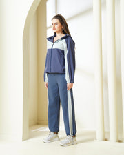 Two-Tone Navy and Gray Coord Set