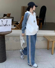 GO white Denim Coord set