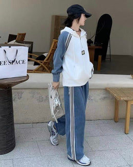 GO white Denim Coord set