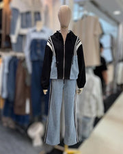 Black Denim coord set