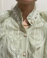 Ruffled Chiffon Blouse
