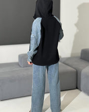 Go Black Denim coord set