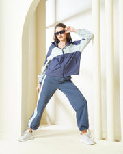 Two-Tone Navy and Gray Coord Set