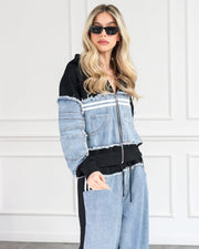 Black hooded coord set