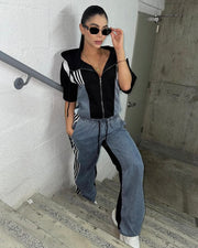 Black Denim coord set