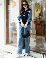 Go Black Denim coord set