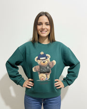 Forest Green Teddy Bear Sweatshirt