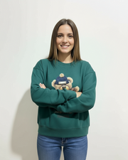 Forest Green Teddy Bear Sweatshirt