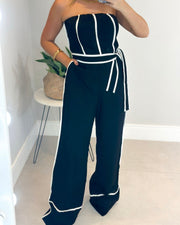Black tube jumpsuit