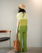 Muted green Knitted Coords set