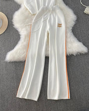 White Knitted Coord set