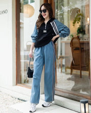 Go Black Denim coord set