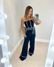 Black tube jumpsuit