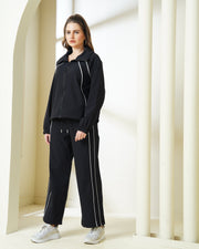 Black Zip-Up Coord Set