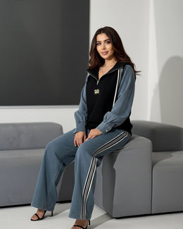 Go Black Denim coord set