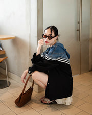 Hybrid Denim Bomber Jacket/Shirt