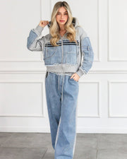 Black hooded coord set