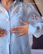 Blue Shirt with inner