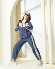 Two-Tone Navy and Gray Coord Set