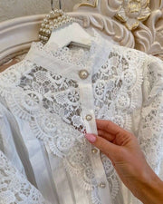 Women's Cream Lace Blouse