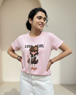 LOVE GIRL pink T-Shirt