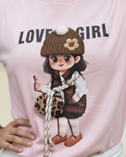 LOVE GIRL pink T-Shirt