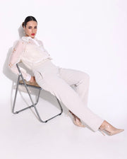 White embroidered shirt