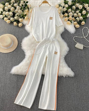 White Knitted Coord set