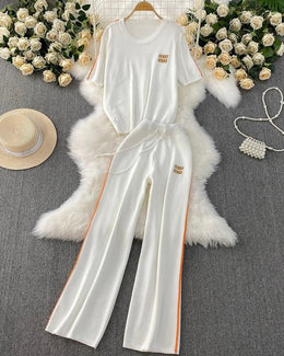 White Knitted Coord set