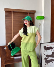 Muted green Knitted Coords set