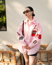 Pink Coffee Shirt