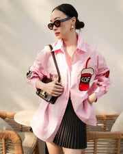 Pink Coffee Shirt