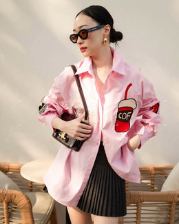 Pink Coffee Shirt