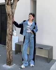 Black Denim Coord Sets