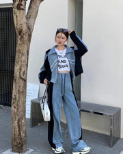 Black Denim Coord Sets