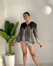 Black embroidery Shirt